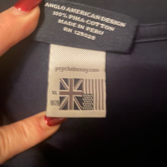 Psycho Bunny shirt in like new condition Navy Blue - Picture 3 of 4